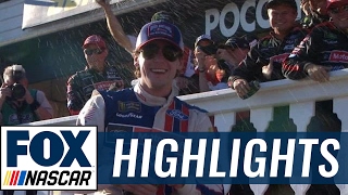 Ryan Blaney Grabs First Career Win  2017 POCONO  NASCAR on FOX [upl. by Idzik820]