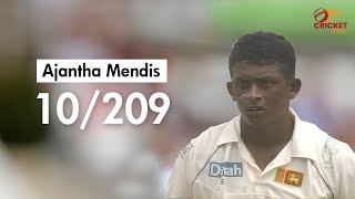 Mystery Spinner  Ajantha Mendis 10 wickets for 209 vs India  SL vs Ind 2nd Test 2008 at Galle [upl. by Nosmirc916]