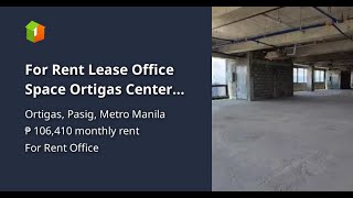 For Rent Lease Office Space Ortigas Center Pasig City 141sqm [upl. by Nannoc]