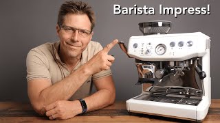 Breville Barista Express Impress Amazons Best Selling Integrated Tamper Espresso Machine [upl. by Ikcim333]