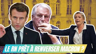 Marine Le Pen en Réunion dUrgence  Prête à Affronter Macron et Barnier dans la Guerre de Pouvoir [upl. by Velvet621]