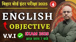 Class 12th English objective  Bihar board final exam 2025 [upl. by Akire968]