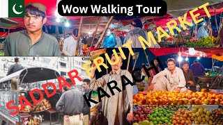 Saddar Fruit Market Walking Tour Fruit Market Karachiwowwalkingtour [upl. by Niltag]