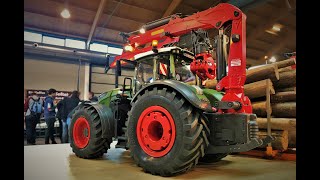 RC TRACTOR amp LOGGING CRANE  Fendt 1050  MLTEC amp constructionzonerc [upl. by Marashio756]