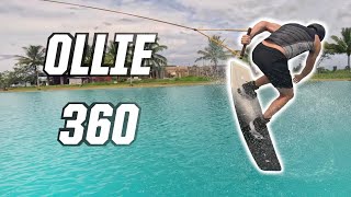 HOW TO OLLIE FRONTSIDE 360  WAKEBOARDING [upl. by Alyahsat961]