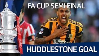 TOM HUDDLESTONE GOAL Hull City take the lead for the first time in the FA Cup Semi Final [upl. by Eentirb786]