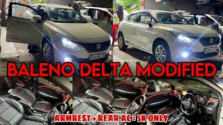 Baleno Delta Modified 2024✅ Maruti Baleno Modification✅ Baleno Rear Ac working 2024 ✅ Baleno 2024 [upl. by Mcnamee]