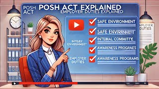 POSH Act Employer Duties Explained  Workplace Safety amp Compliance Guide [upl. by Gaige]