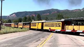 Doubleheader steam locomotives Durango amp Silverton Narrow Gauge Railroad 8624 [upl. by Ober]