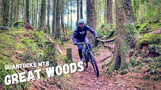 These trails were running so well  Great Woods MTB  Quantocks [upl. by Lobel]