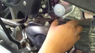 Hero Passion pro engine oil change [upl. by Oisorbma459]