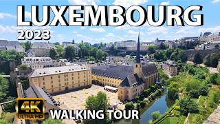 Luxemburg Walking Tour 4K UHD [upl. by Hceicjow]