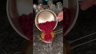 couldn’t find where to buy cranberry syrup so made my own instead fyp shorts viral trending [upl. by Fredrick]