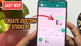 How To Create Your Own Whatsapp Stickers New Update [upl. by Akalam]