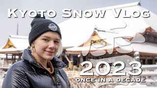 What is SNOW like in Kyoto 2023  vlog japan [upl. by Ellenehc304]