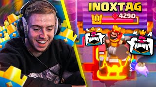 JE DÉTRUIS INOXTAG SUR CLASH ROYALE  il ragequit mdrrrr [upl. by Rizika]