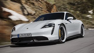 Porsche Taycan Turbo S Top Speed RUN  400kmph [upl. by Ardnasirhc]