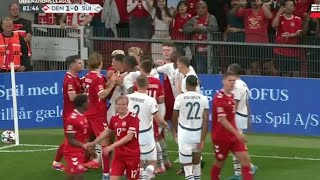 Granit Xhaka Red Card😥 Denmark vs Switzerland 20 All Goals ResultsHighlights [upl. by Roselle673]