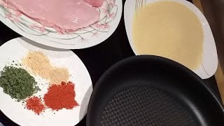 Incroyable recette de lescalope de dinde panée milanaise  Cest tellement délicieux ❗ اسكالوب مقلي [upl. by Fredrika]