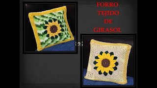 Forros tejidos a crochet con Girasol [upl. by Imoyaba]