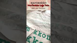 Ep77 Got FREE❗️Marimekko Tote Bag 🌸🌺 Unbox and review premium gift from marimekko [upl. by Yerrok184]