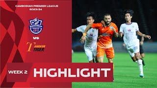 Highlight BoeungKet FC 41 Angkor Tiger FC  CPLWEEK2 [upl. by Tews]