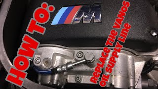 FIX BMW S54 Oil leaks Replacing the VANOS oil supply line [upl. by Jorrie]