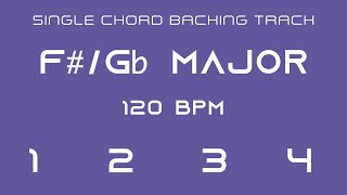 Single Chord Backing Track  F or Gb Major  120 bpm [upl. by Nicola103]