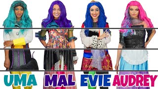 DESCENDANTS 3 CLOTHING SWITCH UP HACKS with Mal Evie Audrey and Uma Totally TV [upl. by Enerual]