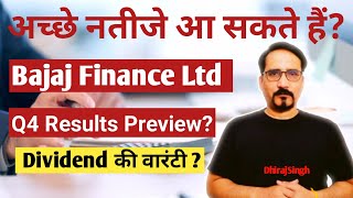 BAJAJ Finance Q4 Results Preview Dividend की वारंटी BAJAJ Finance Stock News Today  Bajaj Finance [upl. by Yelats]