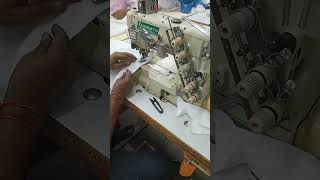 Flat lock machine stitching sewing [upl. by Gensler517]