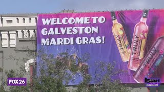 Mardi Gras kicks off in Galveston [upl. by Eeb336]