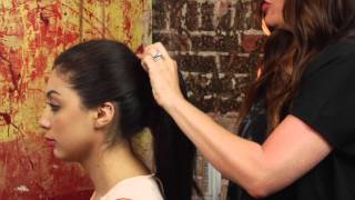 How to Do a Ponytail Using a Weft  Mane Street [upl. by Danas]