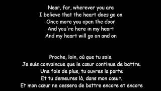 My Heart Will Go On  Céline Dion  Lyrics et traduction [upl. by Oiramej]