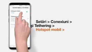 Cum setez un hotspot mobil pe telefoane Samsung Galaxy [upl. by Ysied]