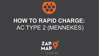 ZAPMAP How to charge with rapid AC Mennekes units [upl. by Lettie]