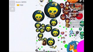 【Agario Mobile】超過密な養分bot鯖をLiveと取り合い！ [upl. by Krute240]