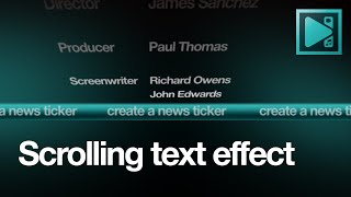 How to make horizontal or vertical scrolling text  VSDC Free Video Editor [upl. by Noed485]