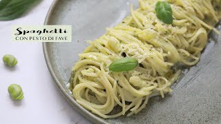 PREPARA questo BUONISSIMO PESTO DI FAVE per condire gli SPAGHETTI  Senza glutine  Veglife Channel [upl. by Firehs]