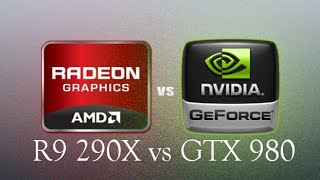 NVIDIA GTX 980 vs AMD R9 290X [upl. by Elfstan]