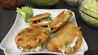 GORDITAS Y QUESADILLAS DE CHICHARRON DELICIOSA RECETA [upl. by Yeleek]