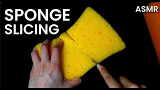 Slicing car sponges ASMR [upl. by Eillo]