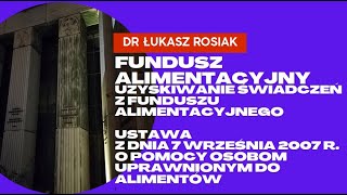 Fundusz alimentacyjny Uzyskiwanie świadczeń z funduszu alimentacyjnego [upl. by Janith]