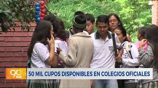 Quedan 50 mil cupos disponibles en colegios oficiales de Cali [upl. by Ody208]