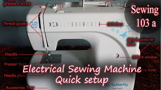 How to setup your Electrical Sewing Machine  Alex Marie [upl. by Lars]