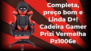 Conheça a Cadeira Gamer Prizi Vermelha Pz1006e  Estilo Conforto e Desempenho em um Só Lugar [upl. by Hibbert12]