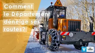 COMMENT LE DÉPARTEMENT DÉNEIGE SES ROUTES [upl. by Akeemaj663]