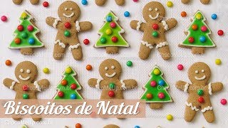 Receita de Biscoitos de Natal [upl. by Rekcut]