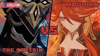 REACTION PERTARUNGAN ARCON MAVUIKA VS THE CAPTAIN Genshin Impact 50 Natlan [upl. by Myrtia298]