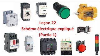 Leçon 22  Comment lire un schéma électrique industriel  Partie 1 [upl. by Airt]